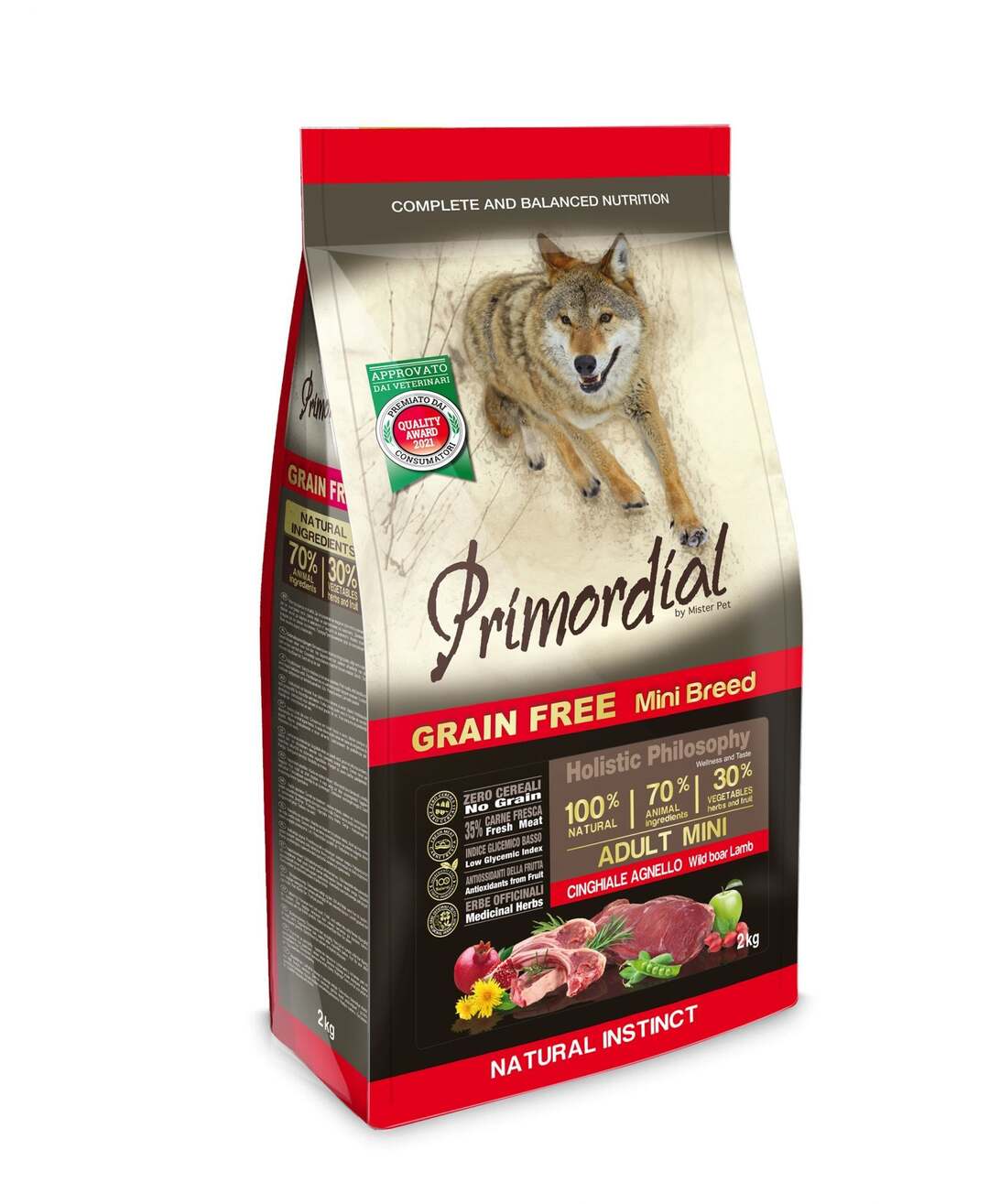 Primordial GF Mini Adult Wild Boar & Lamb 2kg