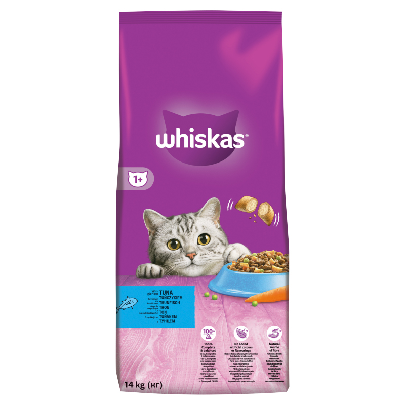 Whiskas Dry s tuňákem 14kg 