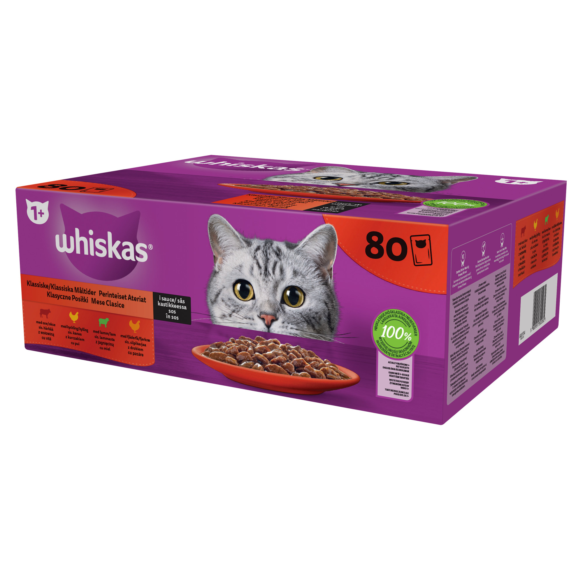 Whiskas kapsičky Core klasický výběr š. 80x85g 