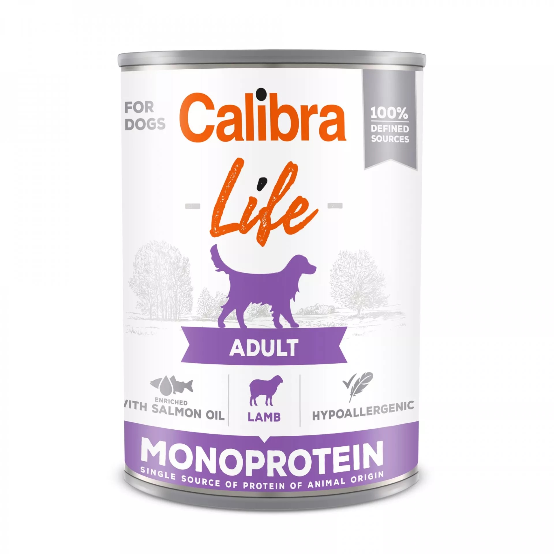 Calibra Dog Life konzerva Adult Lamb 400g 