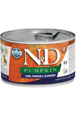 N&D DOG PUMPKIN Puppy Lamb & Blueberry Mini 140g 
