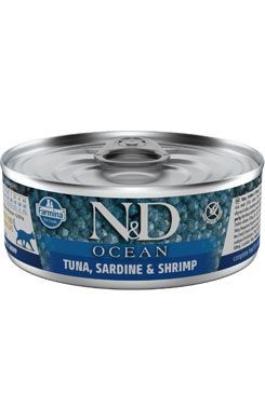 N&D CAT OCEAN Adult Tuna & Sardine & Shrimps 70g 
