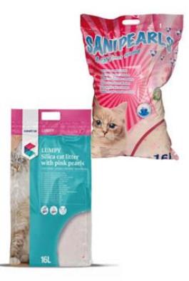 Podestýlka Sanipearls LUMPY 16l CVET 