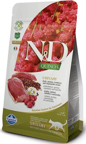N&D Grain Free Cat Adult Quinoa Urinary Duck & Cranberry 1,5 kg 