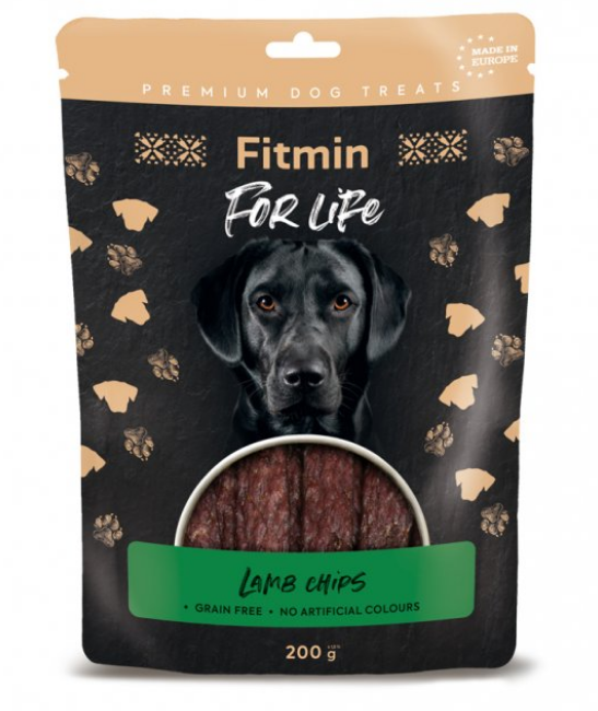 Fitmin For Life Jehněčí chipsy pamlsky pro psy 200 g