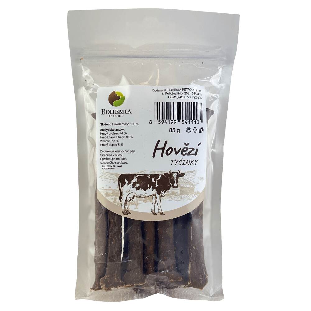 BOHEMIA Hovězí tyčinky 85g