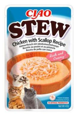 Churu Cat CIAO Stew Chicken with Scallop Recipe 40g 