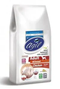 Agil Adult All Breed Low Grain Chicken,Lamb,Tuna 10kg 