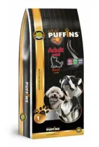 Puffins Dog Adult Mini Beef 15kg 