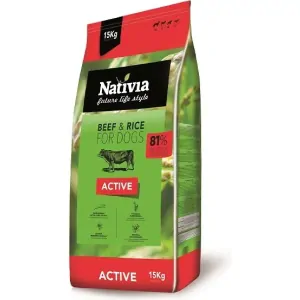 Nativia Active Beef&Rice 15 kg