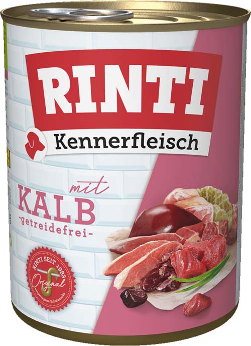 Rinti Dog Kennerfleisch konzerva telecí 800g