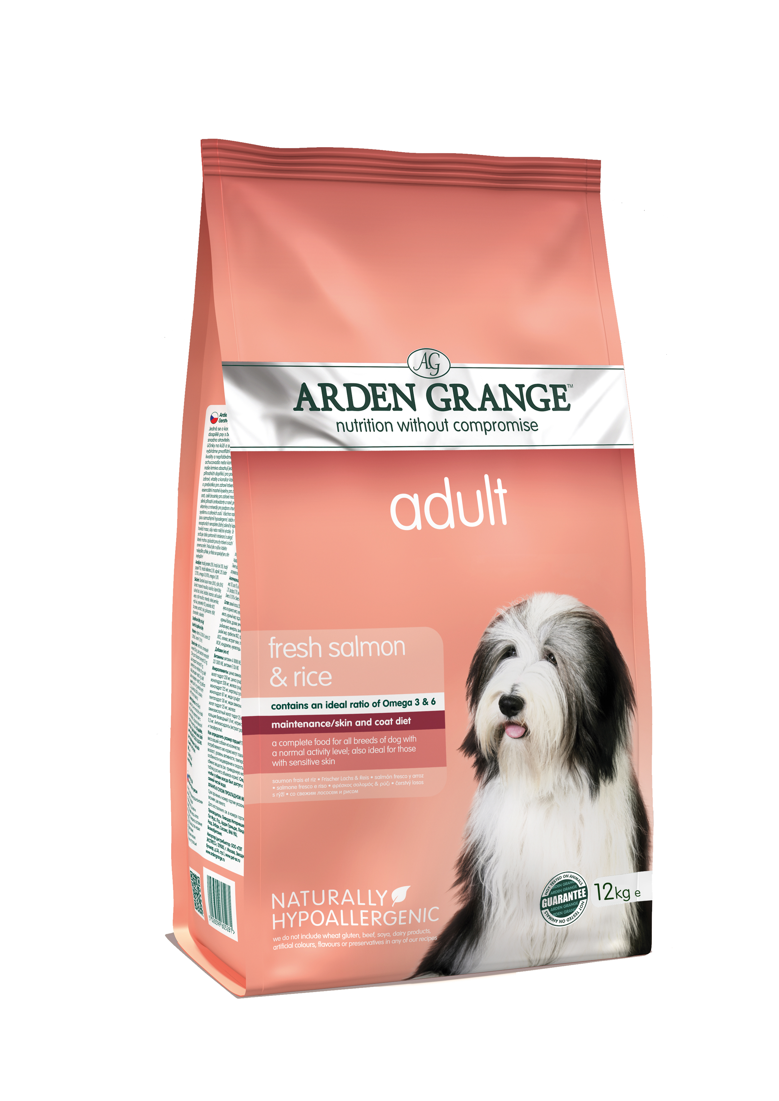 Arden Grange Dog Adult with fresh Salmon&Rice 12kg