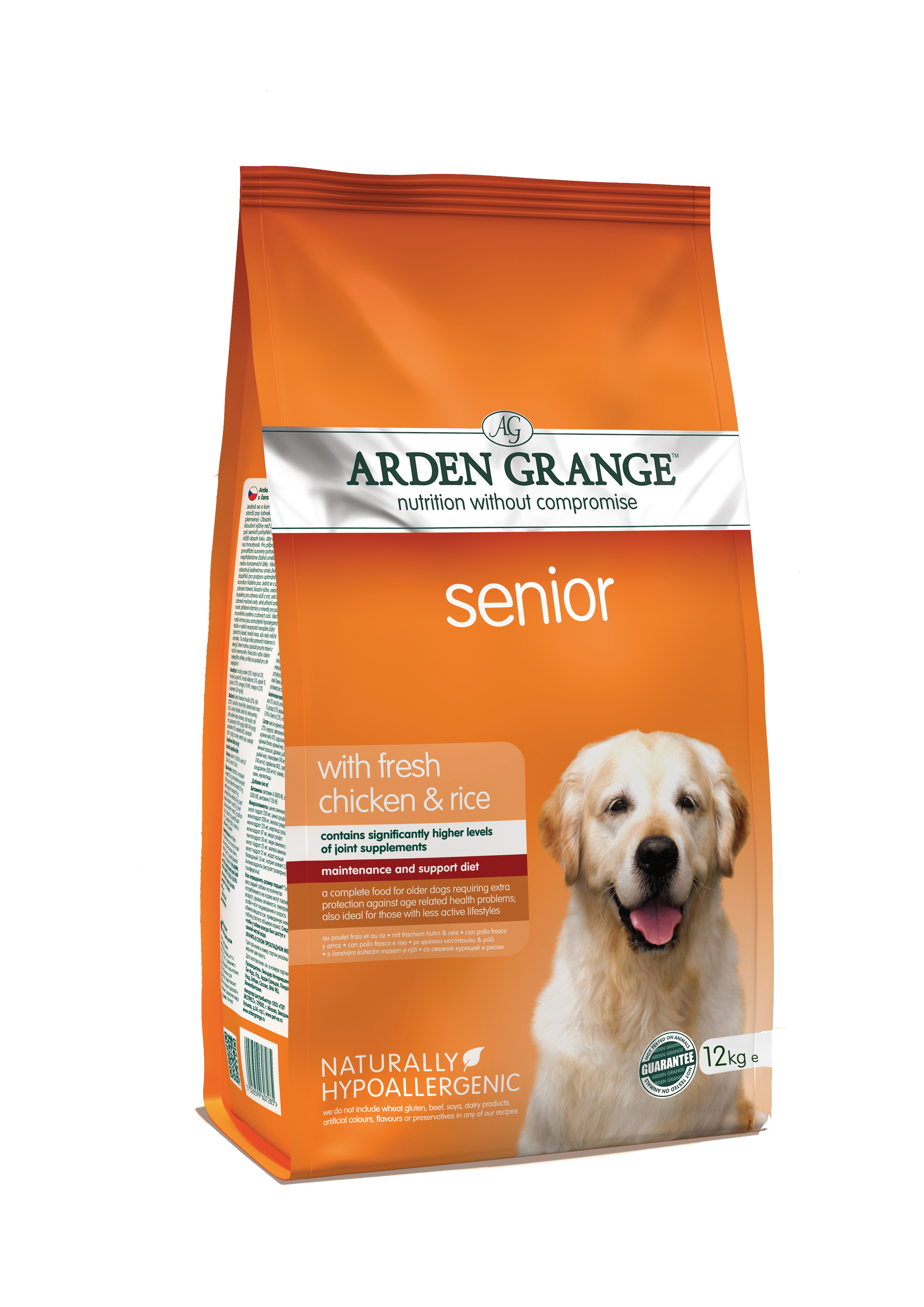 Arden Grange Dog Senior with fresh Chicken&Rice 12kg 