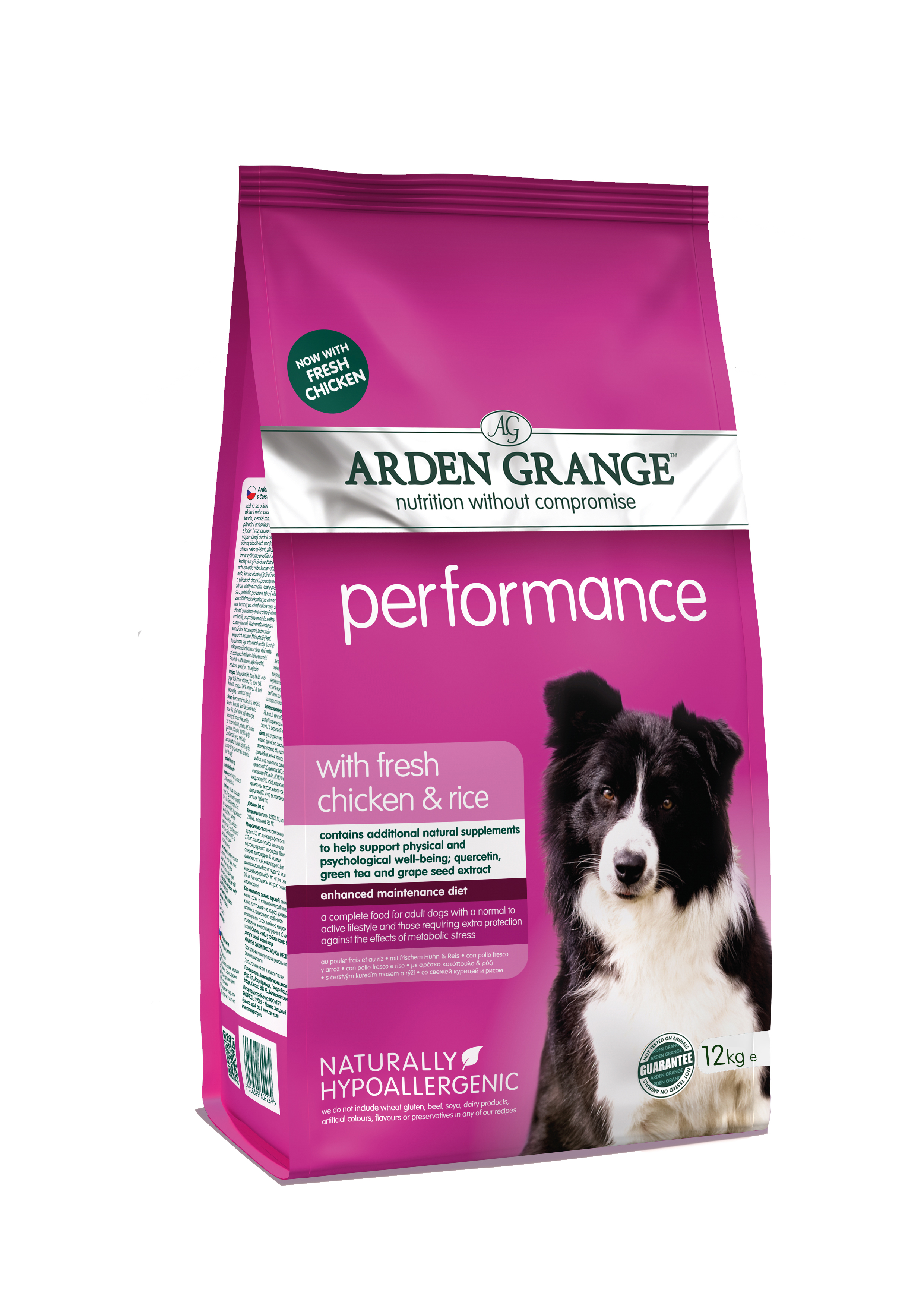 Arden Grange Dog Adult Perf. with fresh Chick&Rice12kg