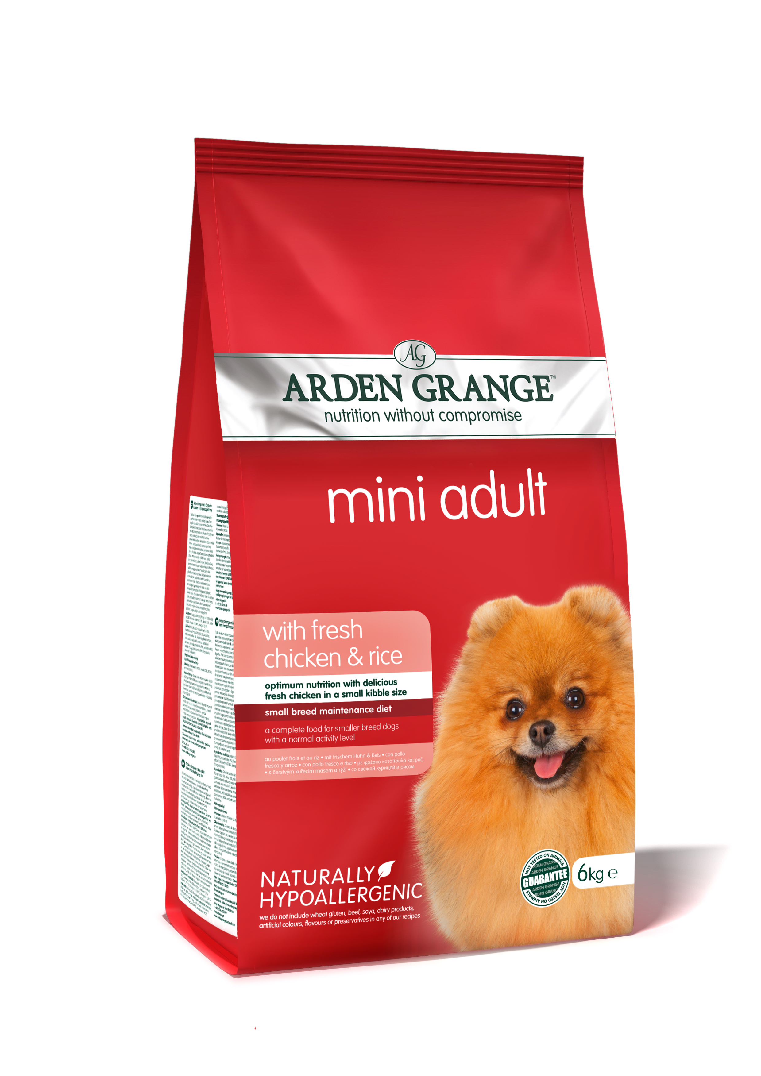 Arden Grange Dog Adult Mini with fresh Chick&Rice 2kg