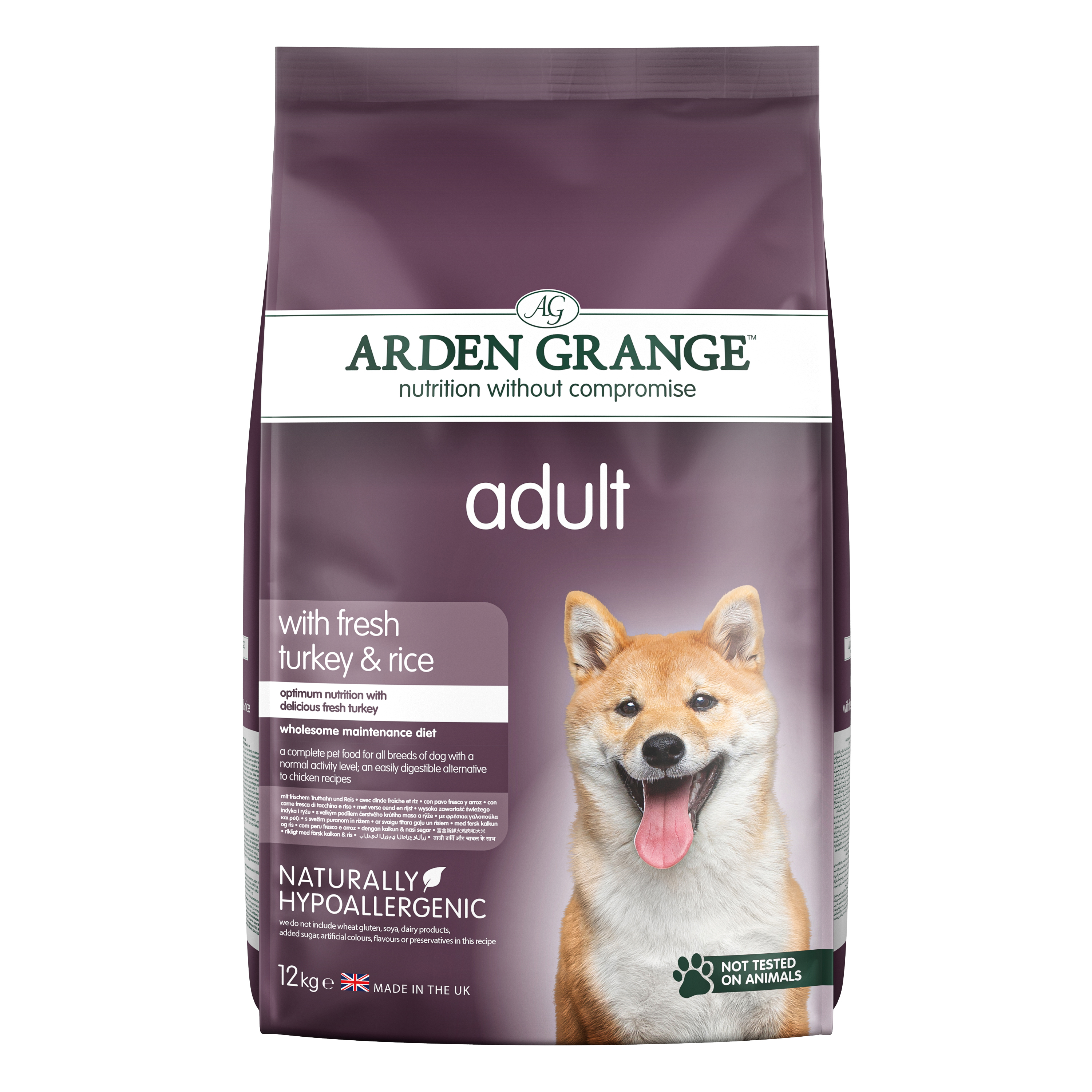 Arden Grange Dog Adult with fresh Turkey&Rice 12kg