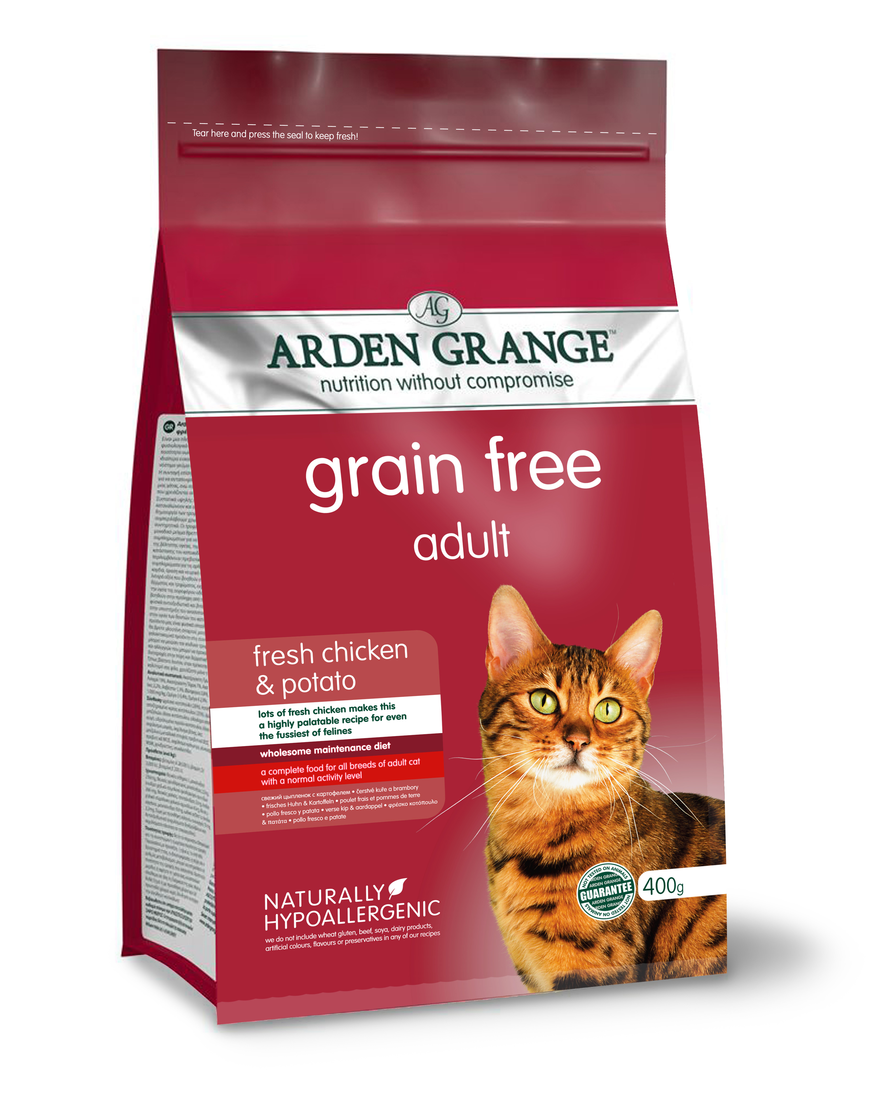 Arden Grange GF Cat Adult with fresh Chick&Potato 2kg