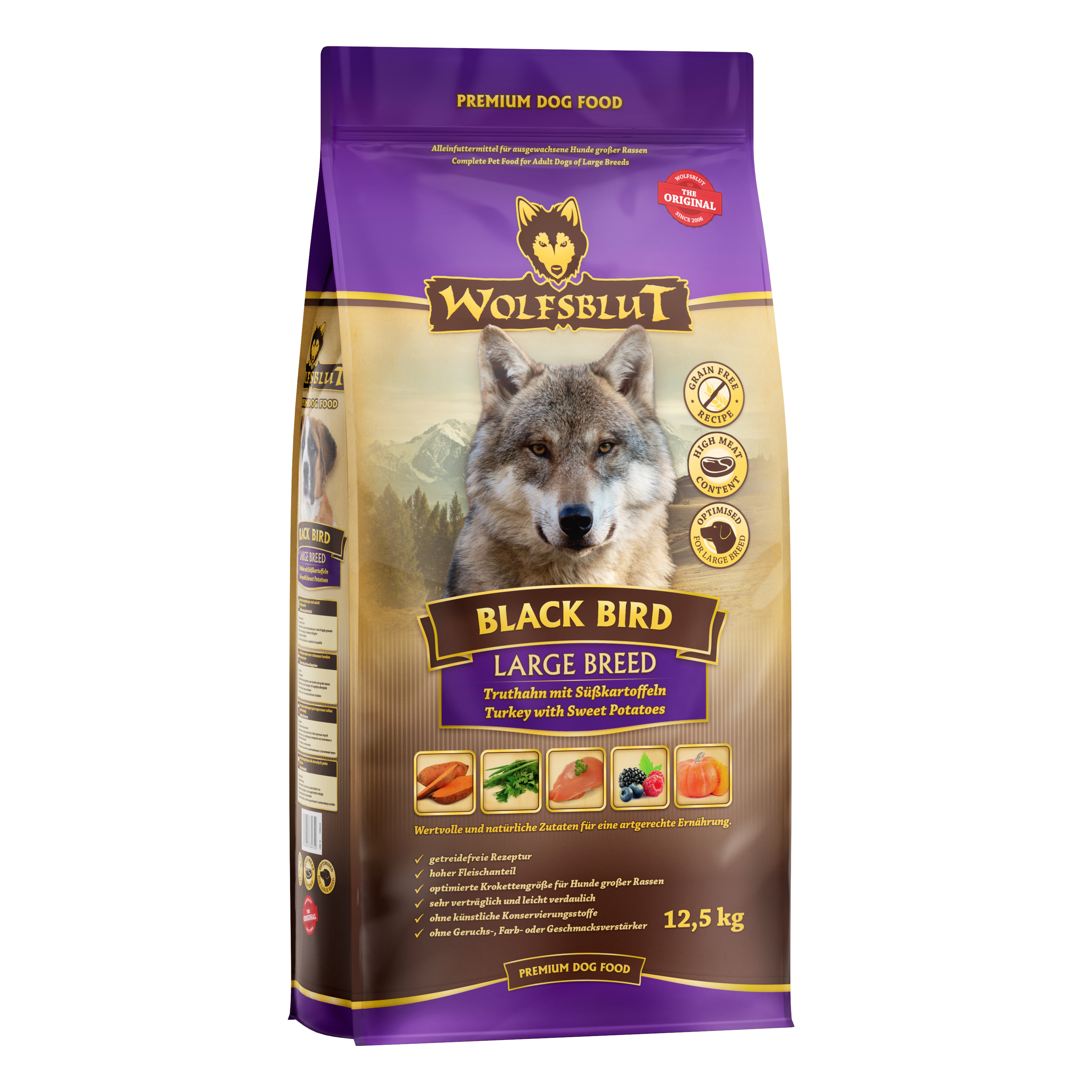 Wolfsblut Dog Large Breed Black Bird 12,5kg
