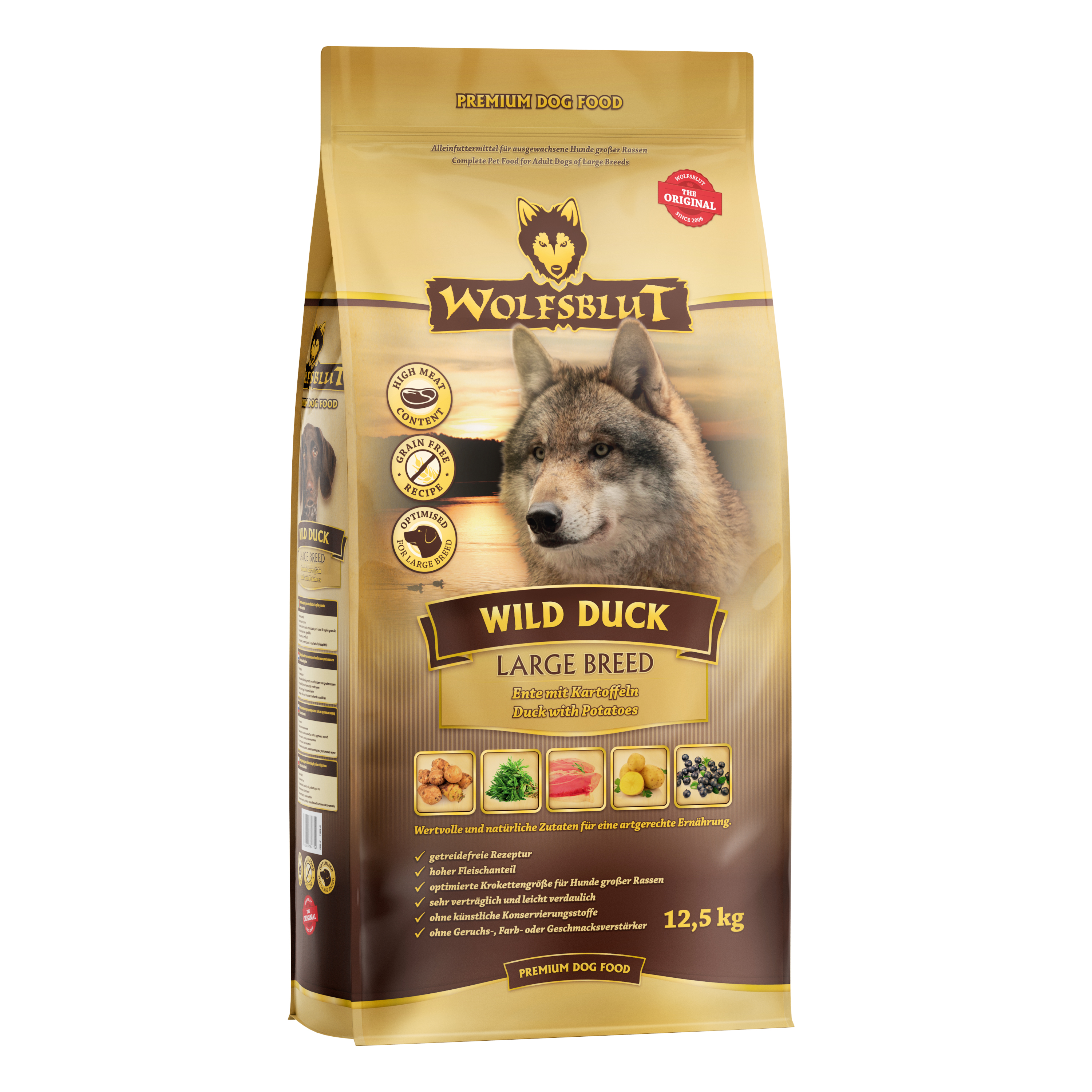 Wolfsblut Dog Large Breed Wild Duck 12,5kg