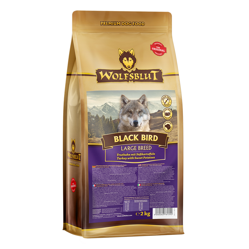 Wolfsblut Dog Large Breed Black Bird 2kg