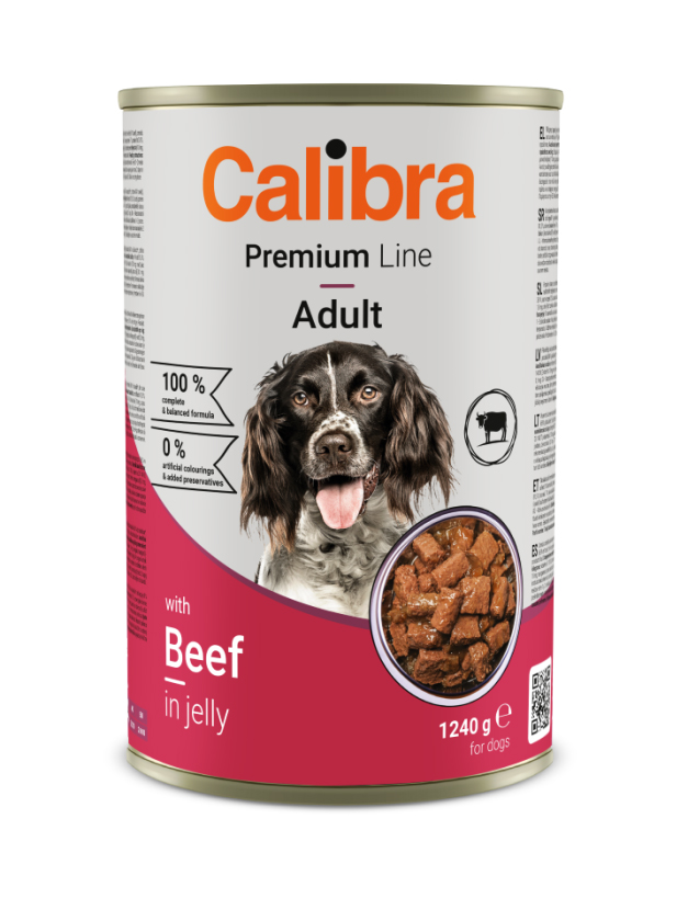 Calibra Dog Premium konz. with Beef 1240g