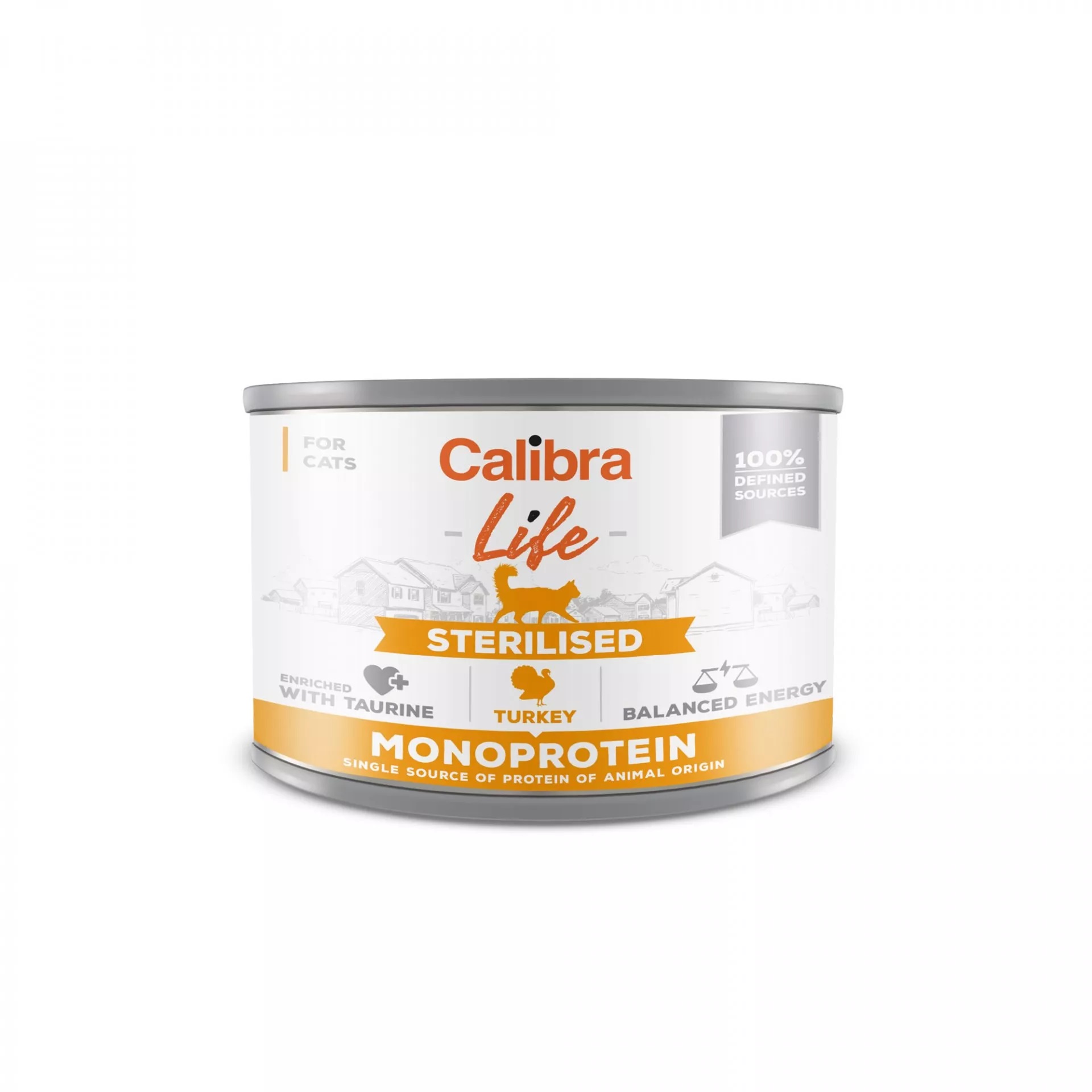 Calibra Cat Life  konz.Sterilised Turkey 200g