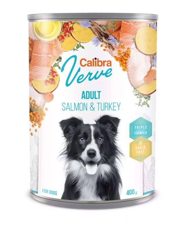 Calibra Dog Verve konz.GF Adult Salmon&Turkey 400g