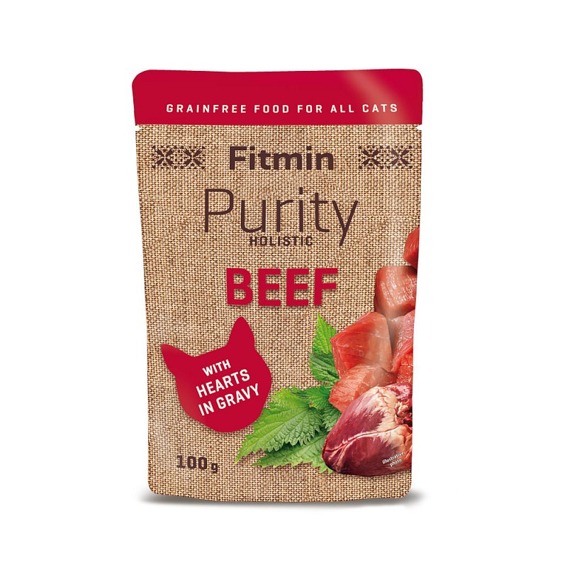 Fitmin Purity hovězí kapsička pro kočky 100g