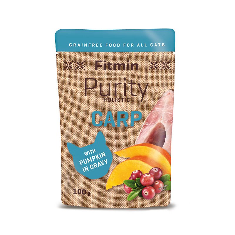 Fitmin Purity kapsička s kaprem, dýní a brusinkou pro kočky 100g