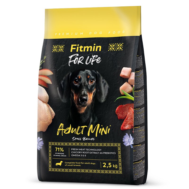 Fitmin For Life adult mini kompletní krmivo pro psy 2,5kg