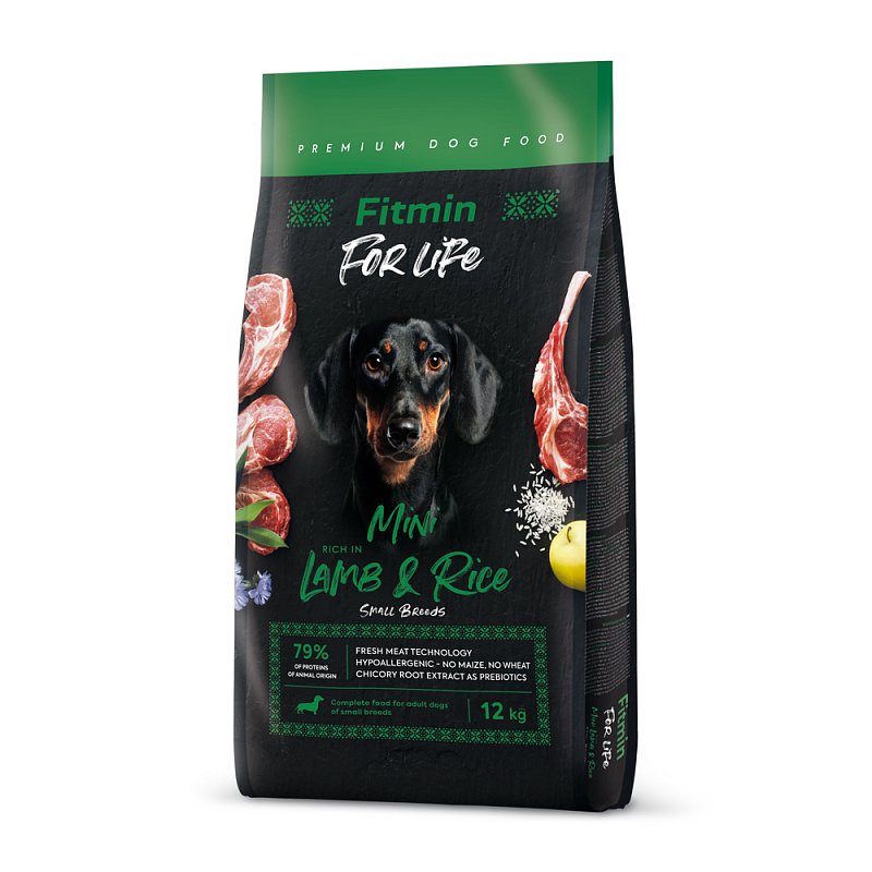 Fitmin For Life Lamb & Rice mini kompletní krmivo pro psy 12kg