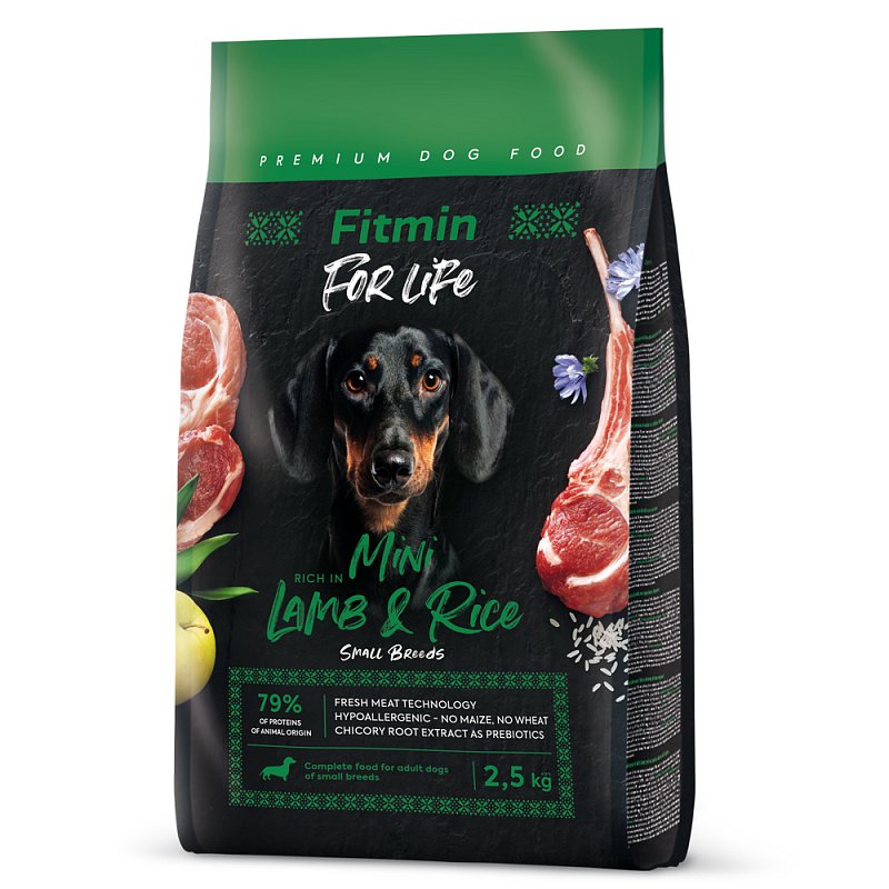 Fitmin For Life Lamb & Rice mini kompletní krmivo pro psy 2,5kg