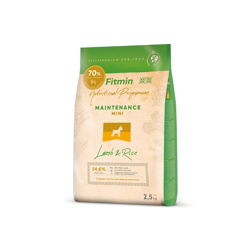 Fitmin dog mini lamb&rice - 2,5kg