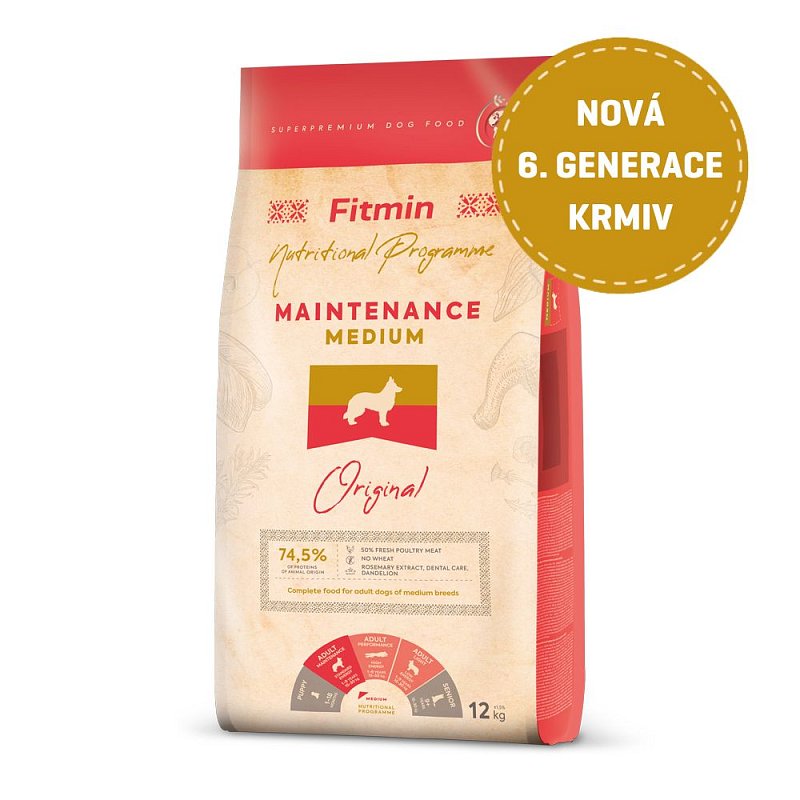 Fitmin dog medium maintenance - 12kg