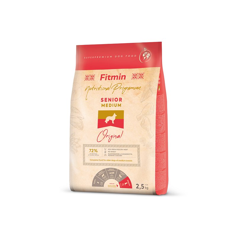 Fitmin dog medium senior - 2,5kg