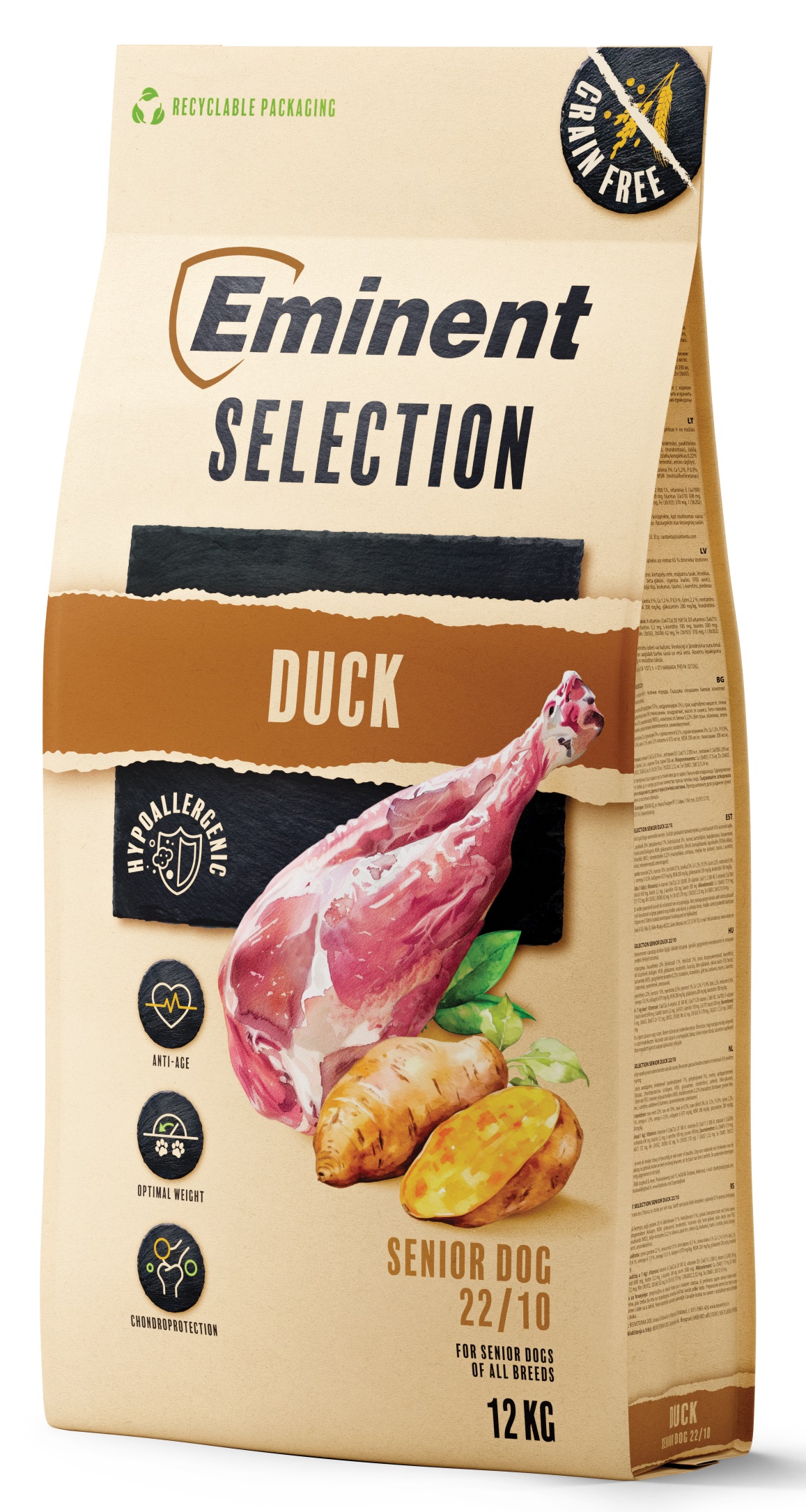 Eminent Dog Selection Senior Duck 12kg