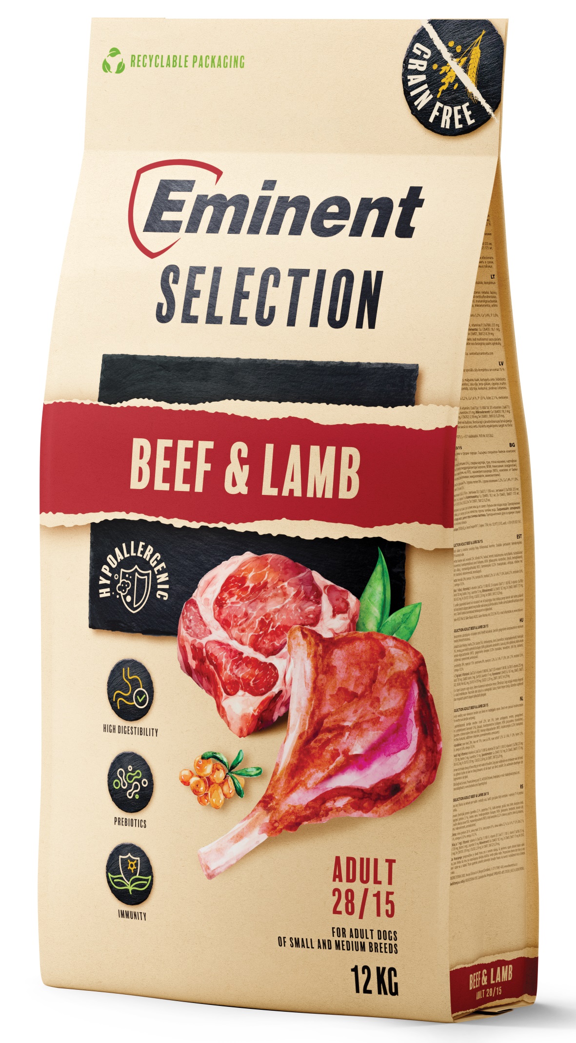 Eminent Dog Selection Adult Beef&Lamb 12kg