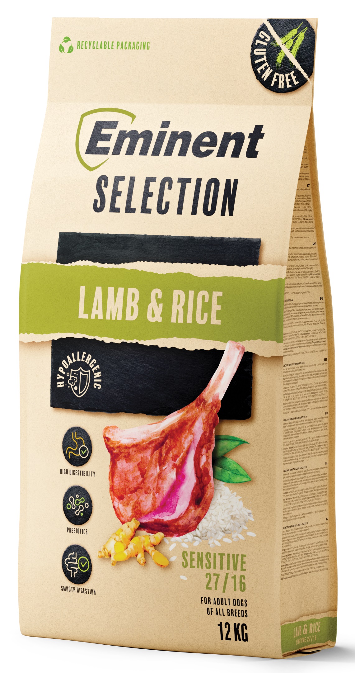 Eminent Dog Selection Sensitive Lamb&Rice 12kg
