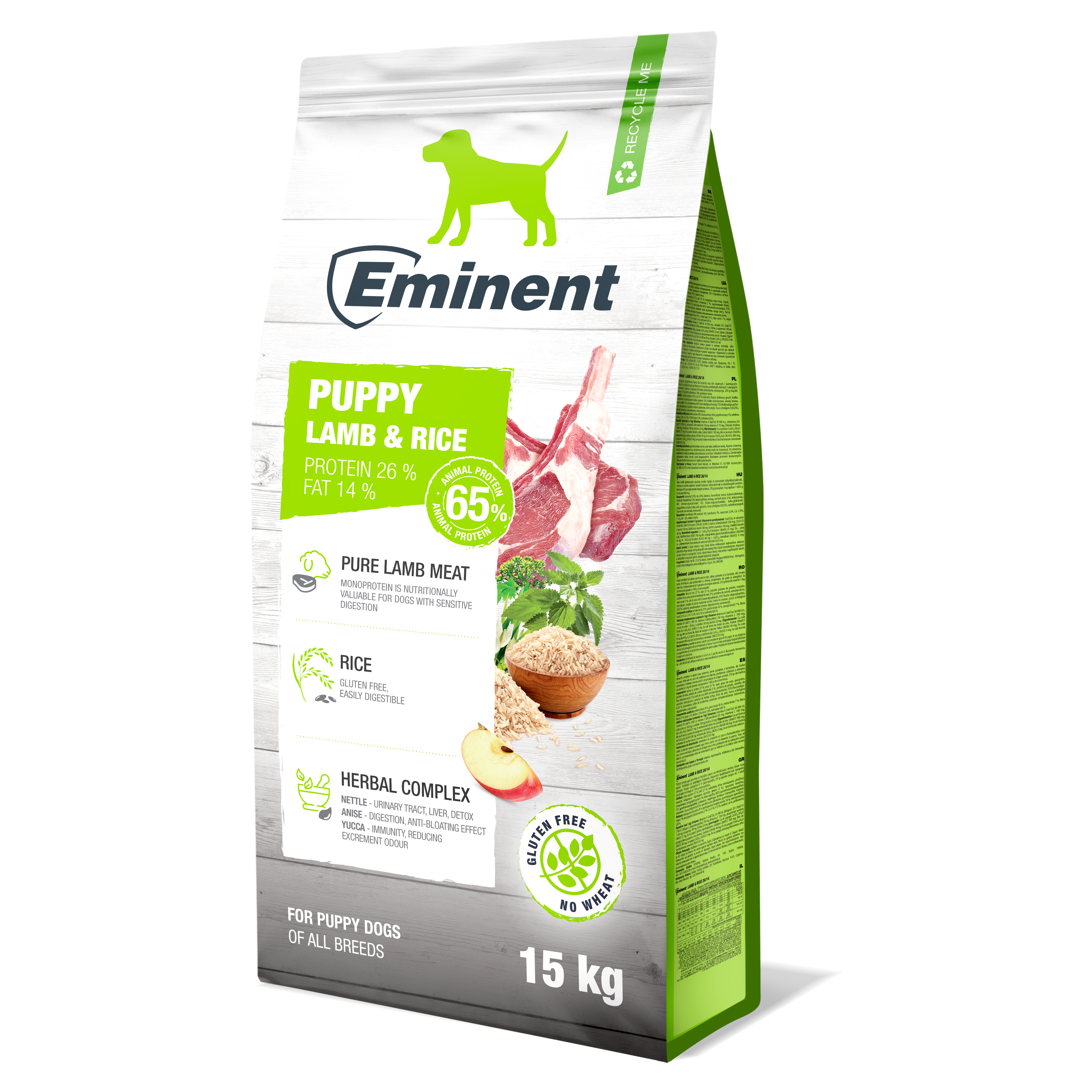 Eminent Dog High Premium Puppy Lamb&Rice 15kg