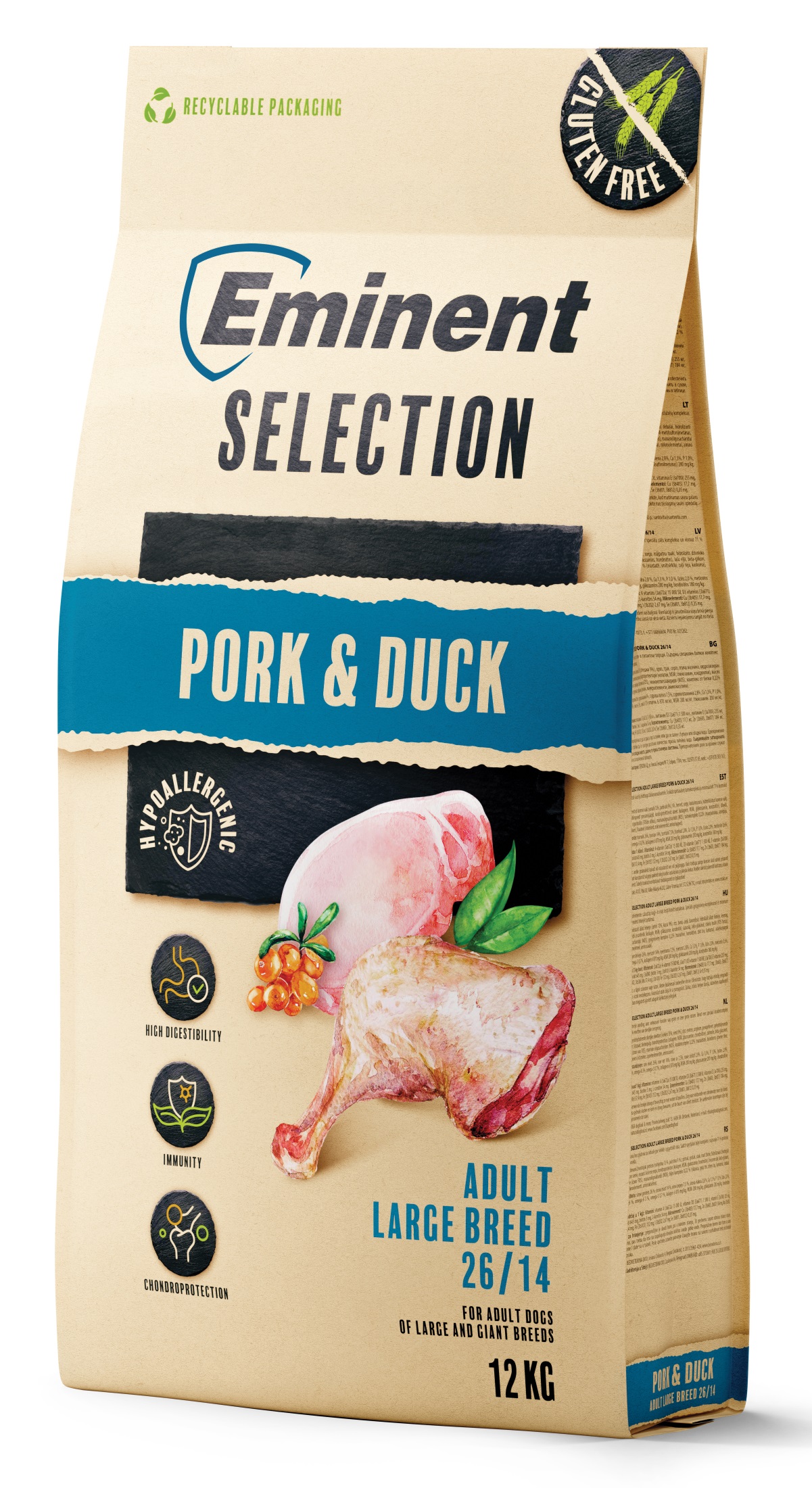 Eminent Dog Selection Adult Large Breed Pork&Duck 12kg