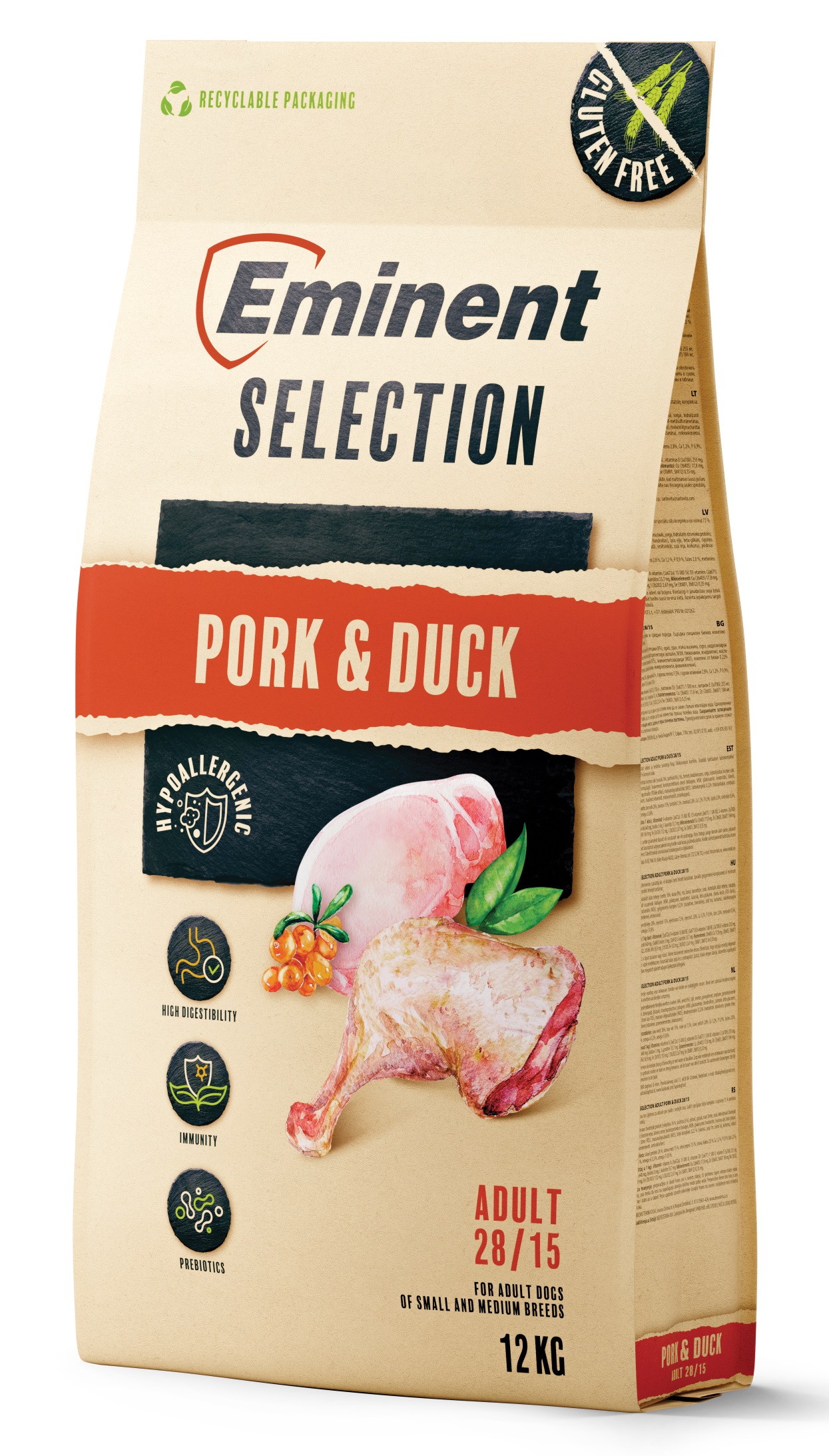 Eminent Dog Selection Adult Pork&Duck 12kg