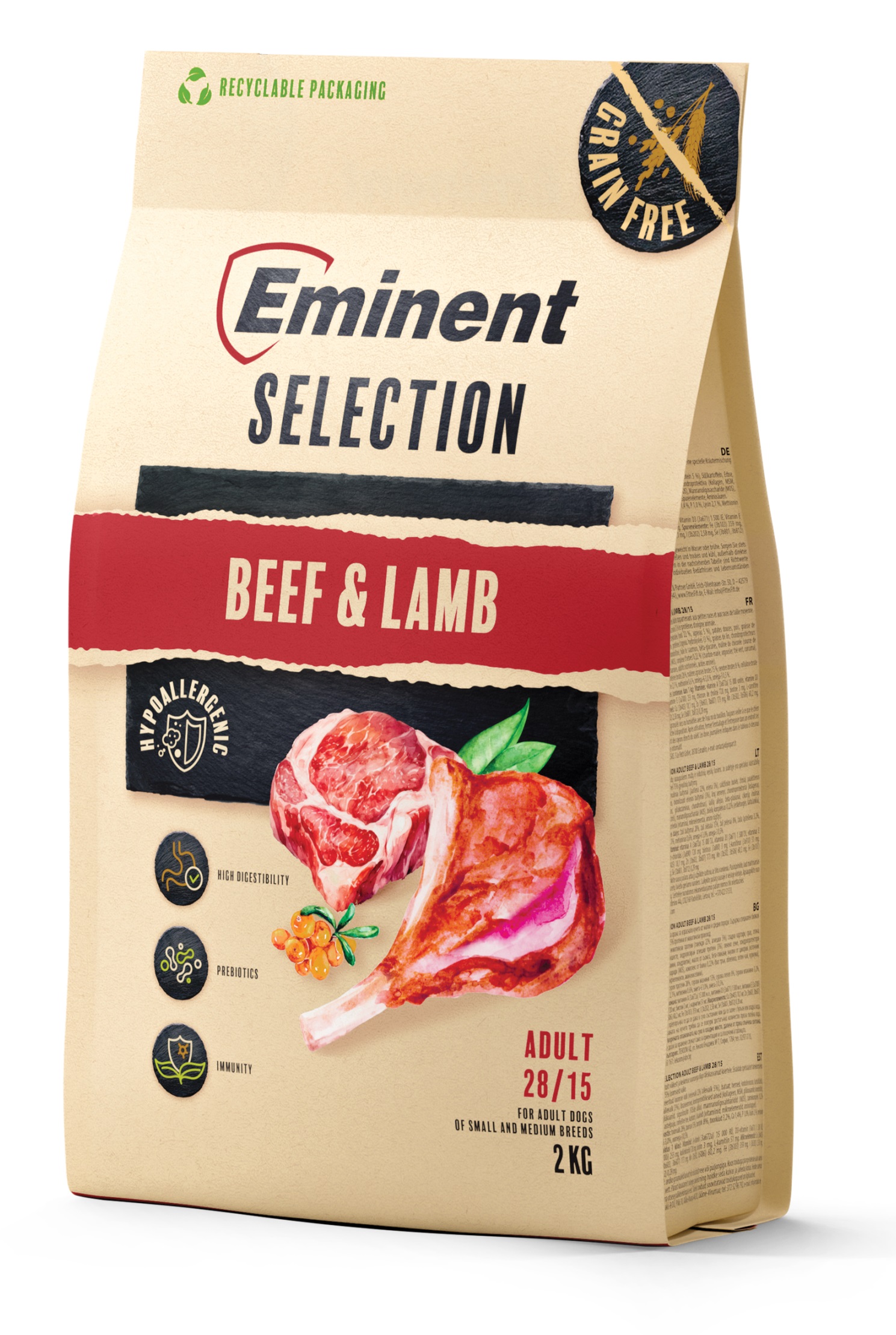 Eminent Dog Selection Adult Beef&Lamb 2kg
