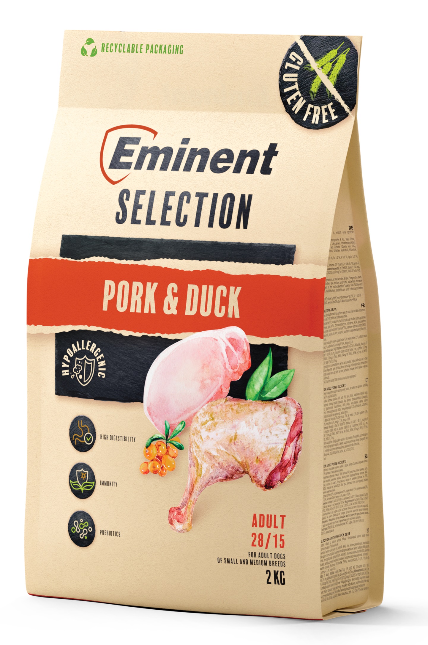 Eminent Dog Selection Adult Pork&Duck 2kg