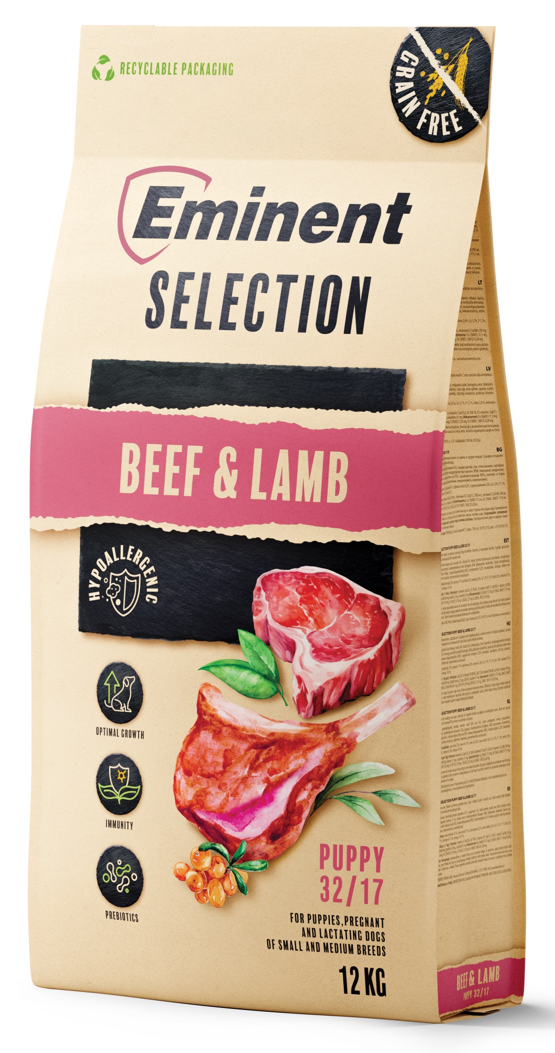 Eminent Dog Selection Puppy Beef&Lamb 12kg