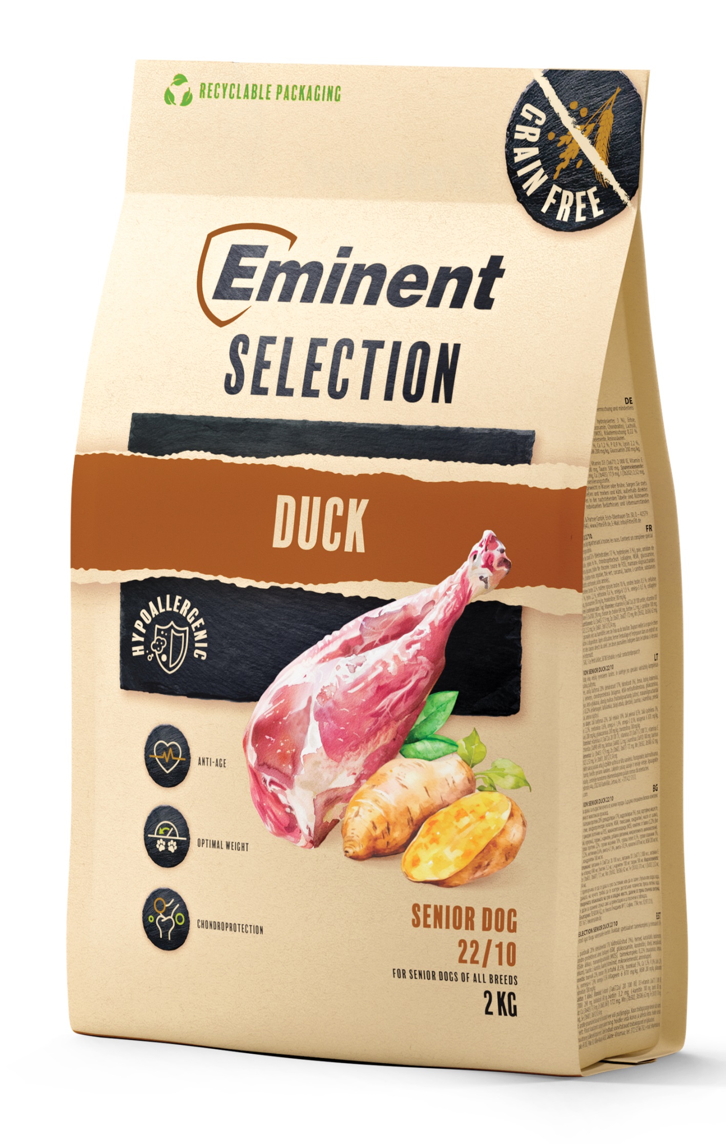 Eminent Dog Selection Senior Duck 2kg