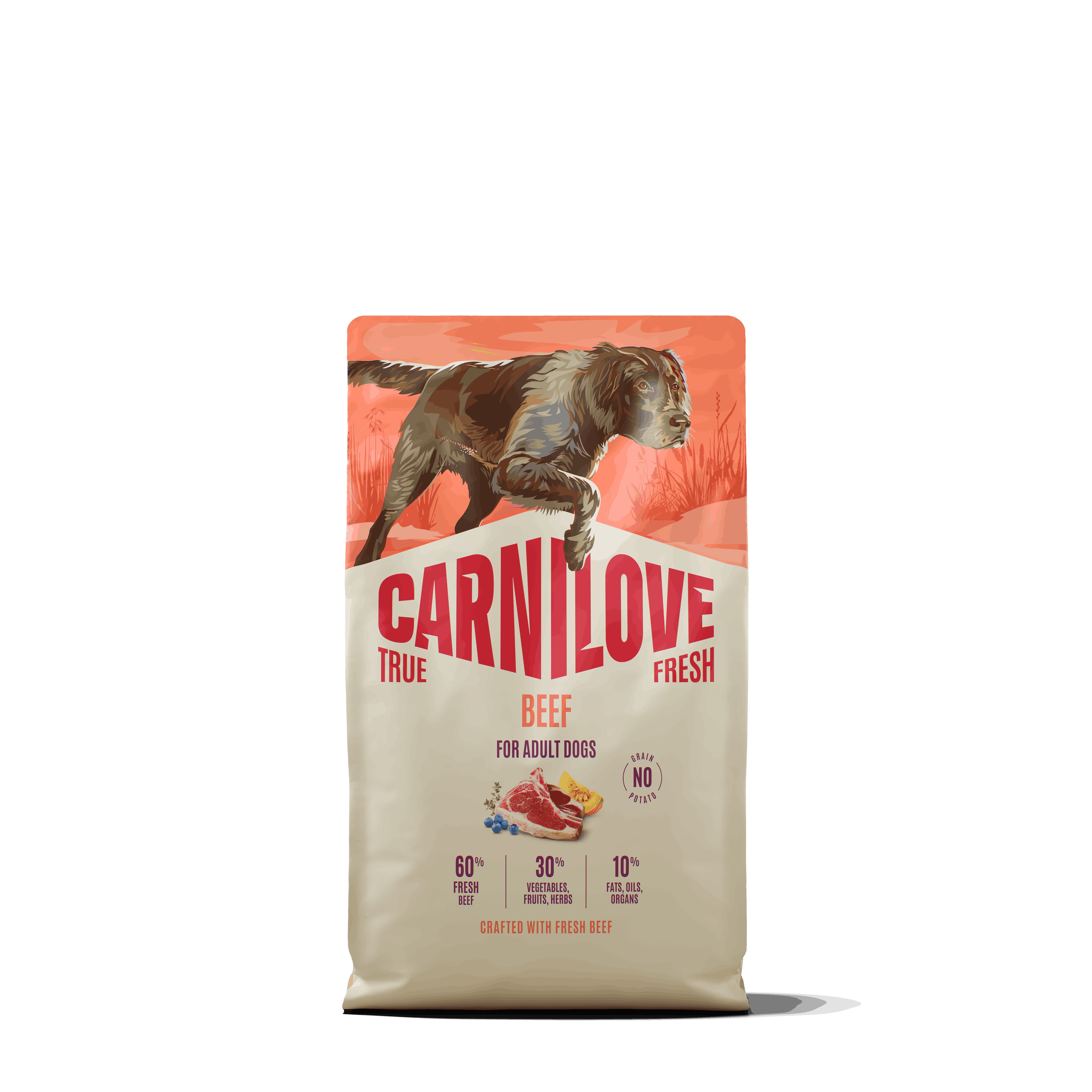 Carnilove Dog True Fresh Dry Beef Adult AllBreeds 4kg
