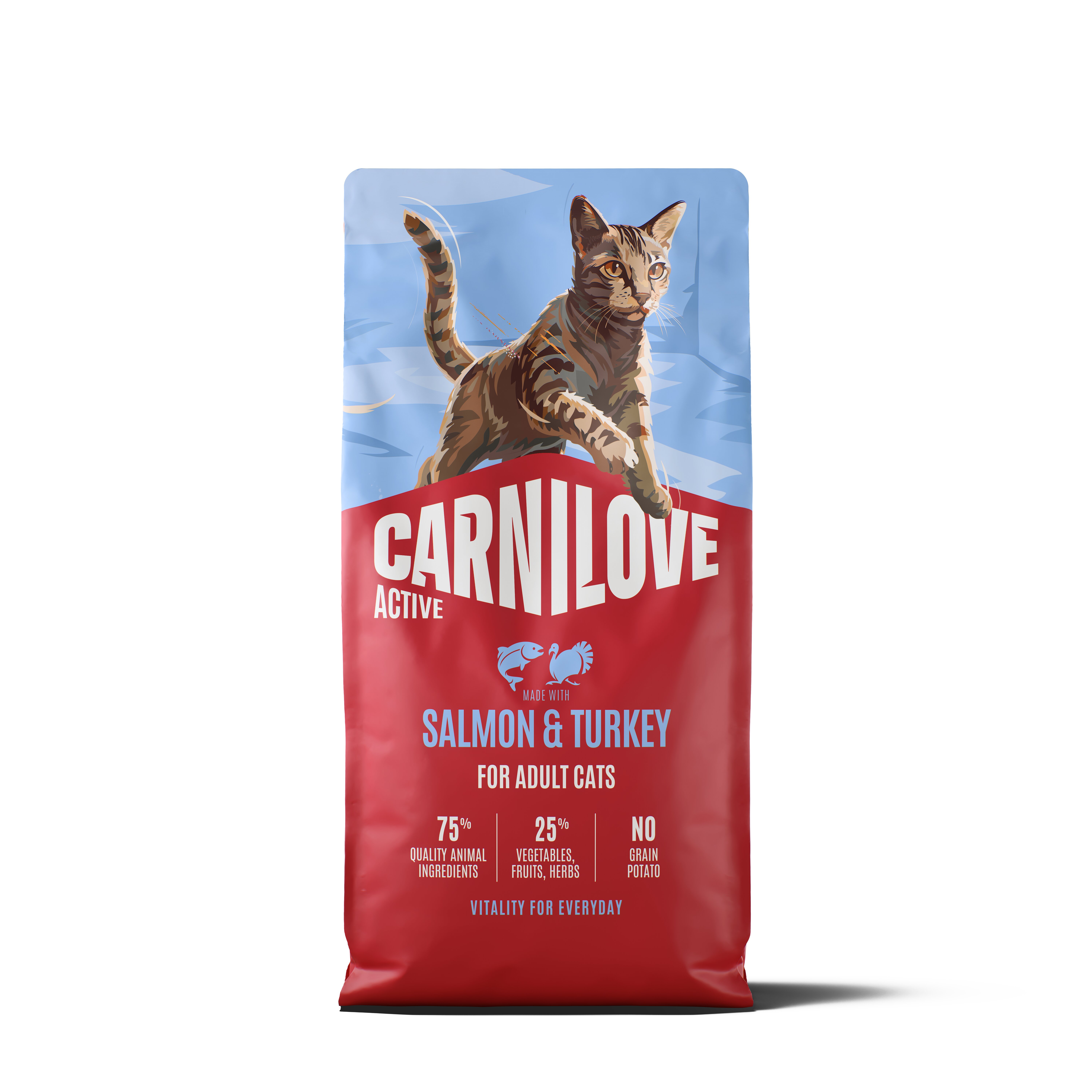 Carnilove Cat Active Dry Salmon&Turkey Adult AB 2kg