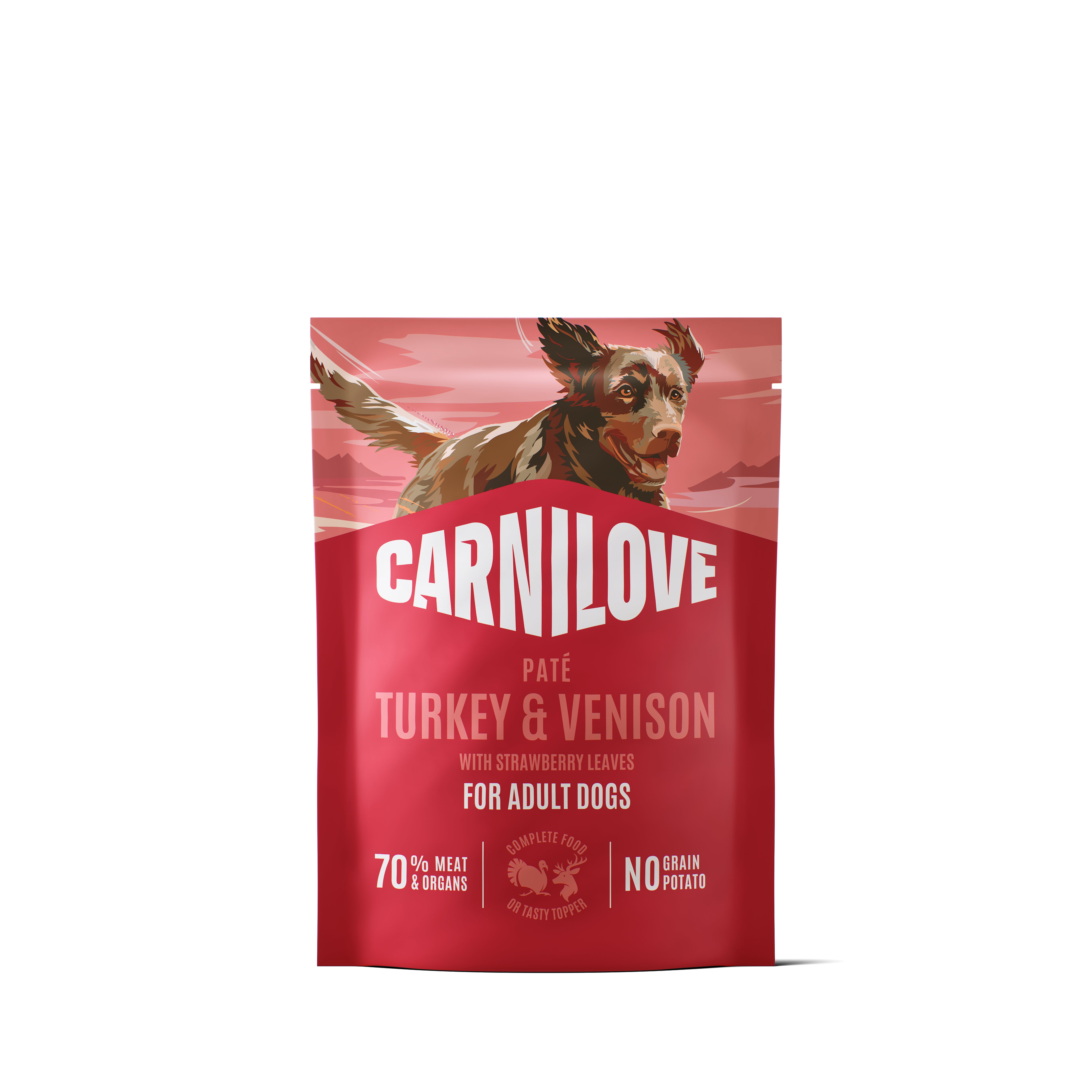 Carnilove Dog Pouch Paté Turkey&Venison+Strawbery 300g