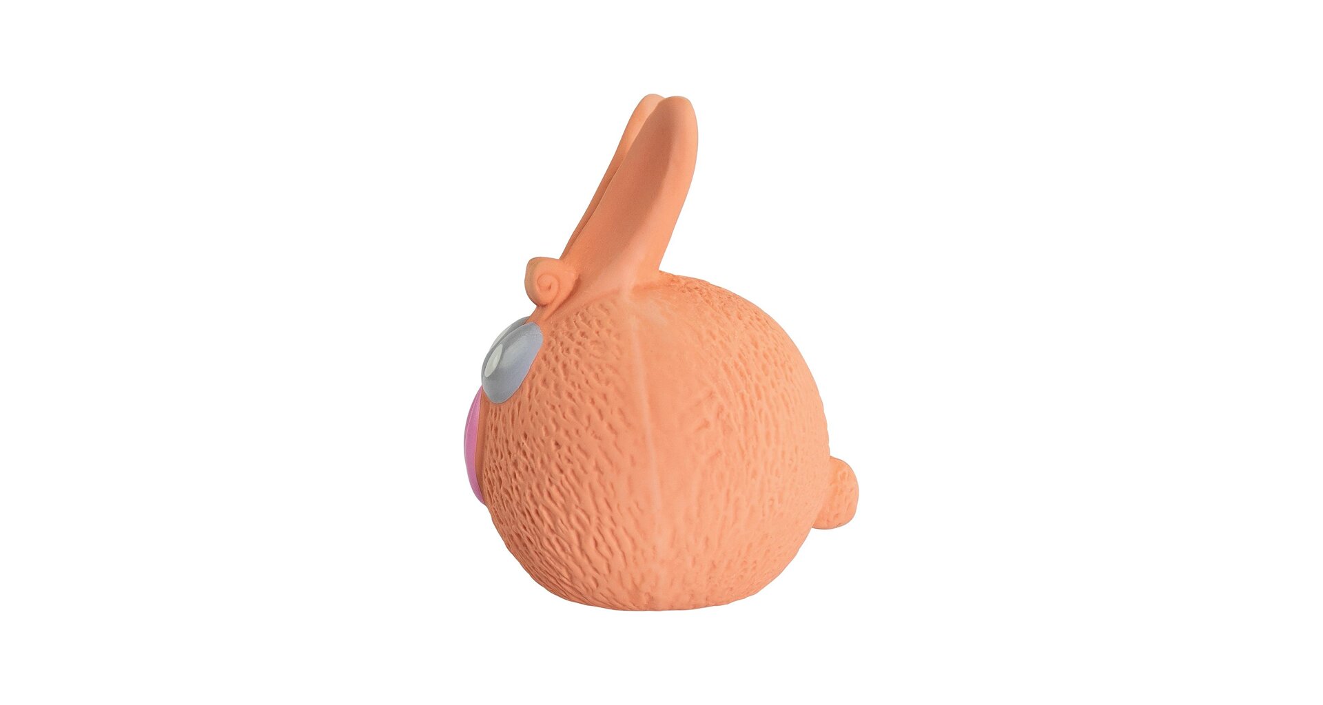 Oranžový míč zajíček se zvukem 5 cm, latex, HipHop