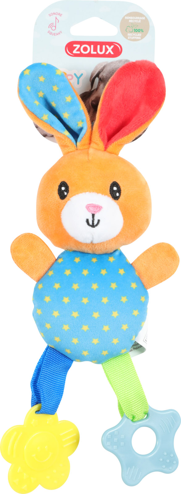 Hračka pes PUPPY Rio Králík plyš modrá Zolux 